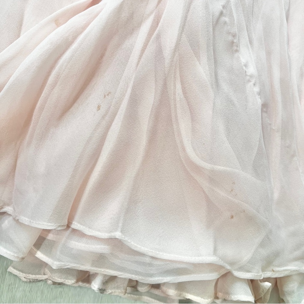 Vintage Richilene Sequin Beaded Formal Floral Empire Waist Dress | Fairycore - Picture 6 of 7